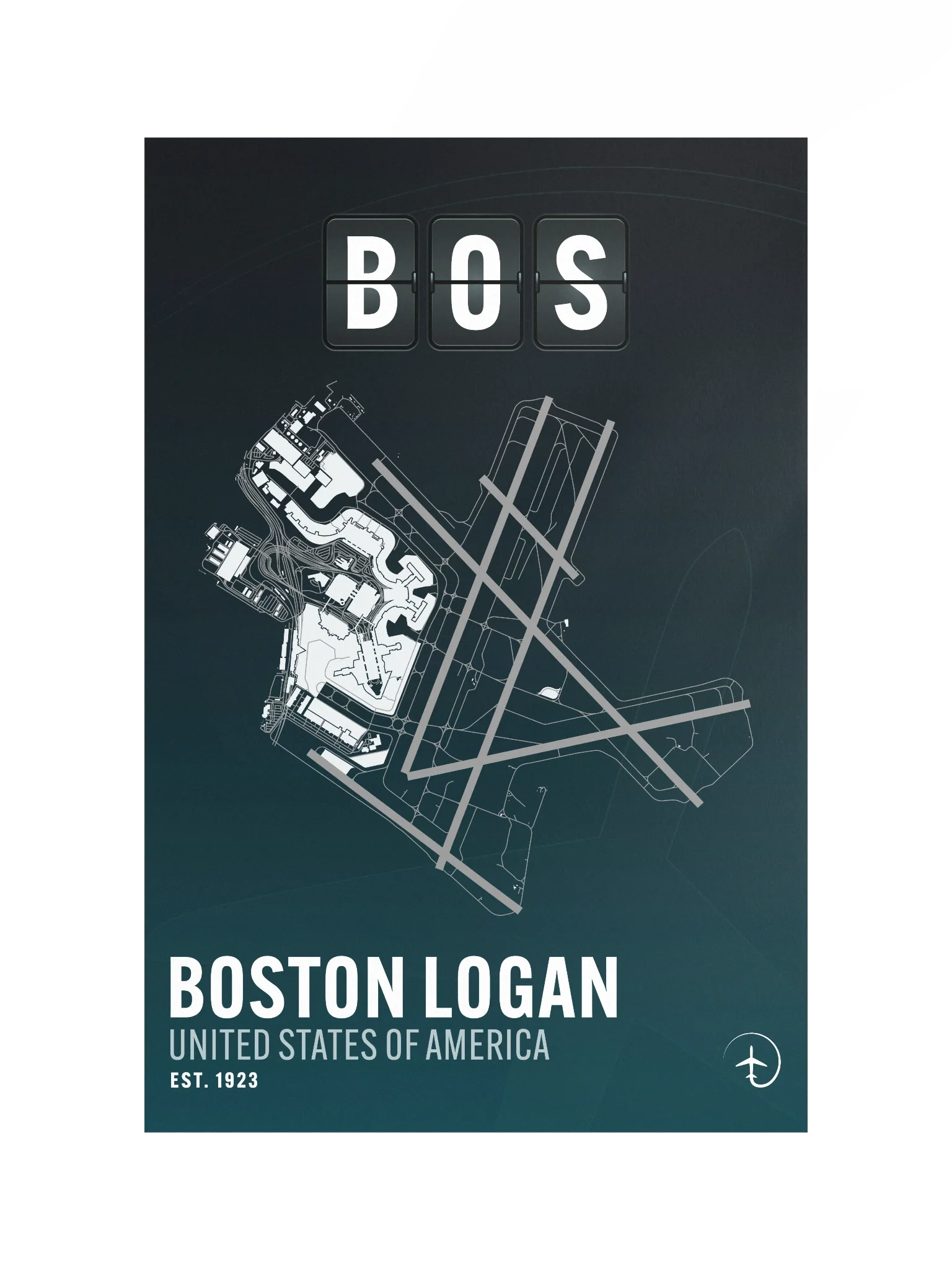 Boston Logan BOS Poster product image (1)