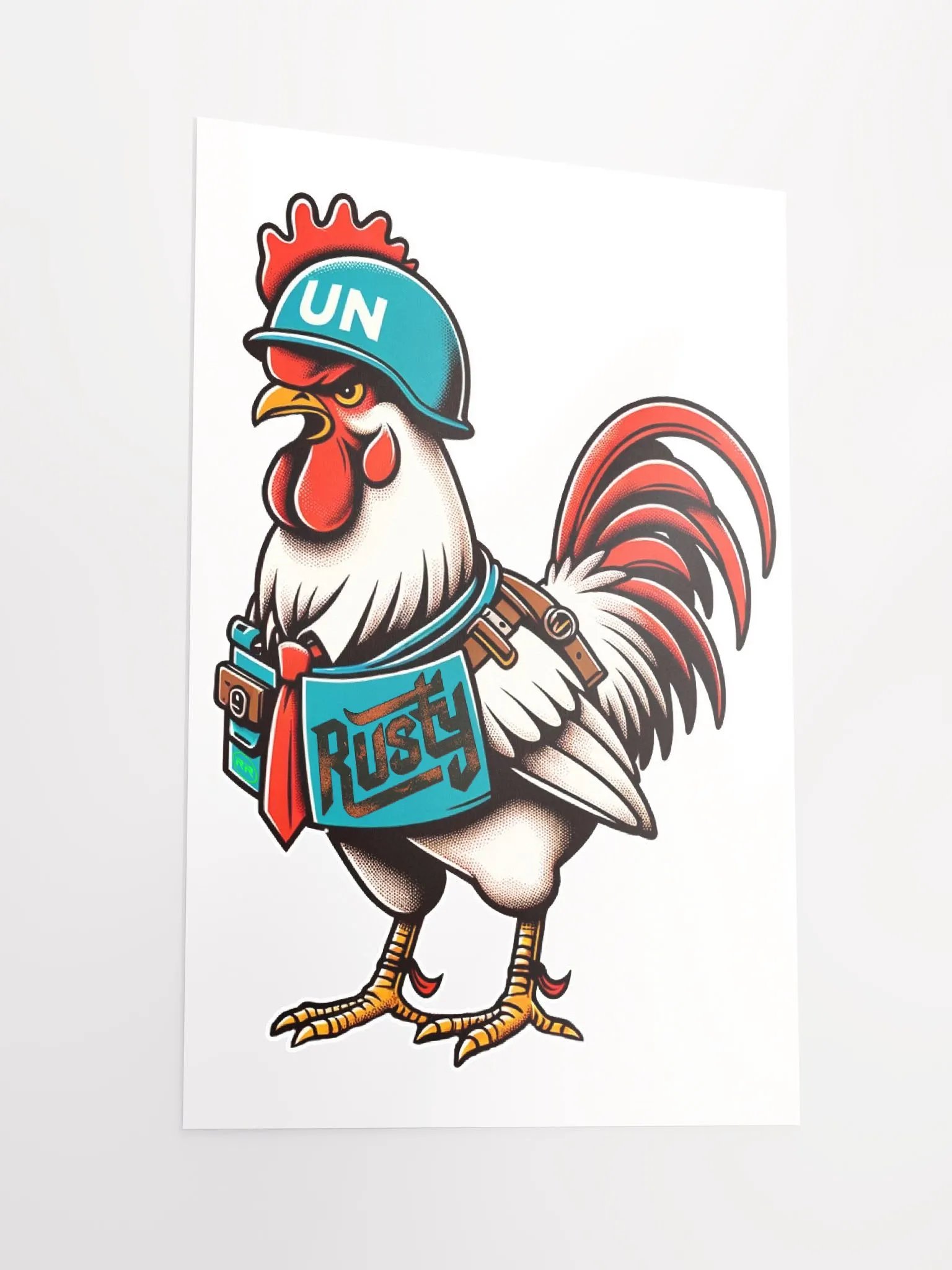 Rusty Rooster Matte Paper Poster (Cigar-Free Edition) product image (5)