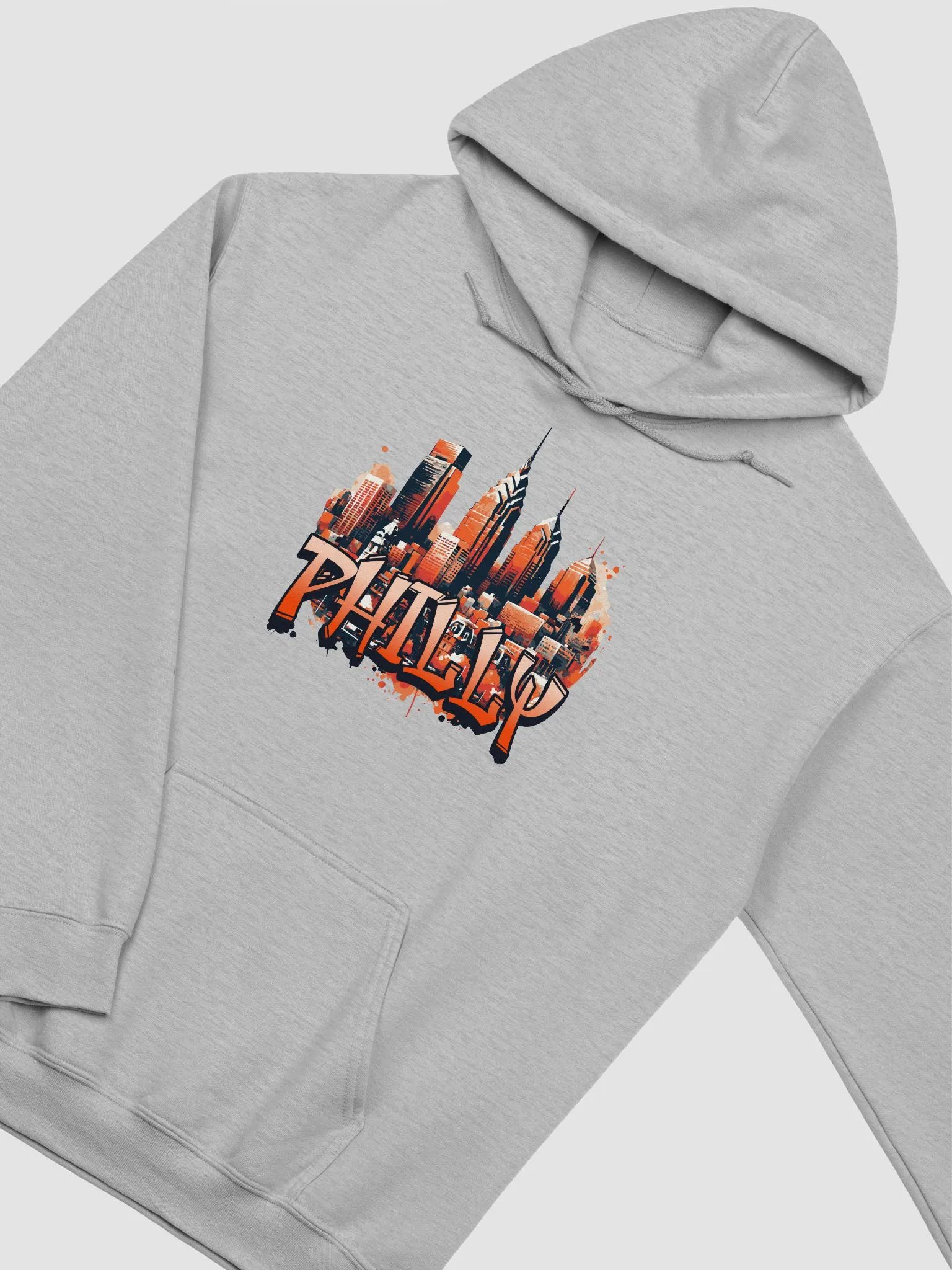 PHILLY CITYSCAPE HOODIE - ORANGE product image (25)