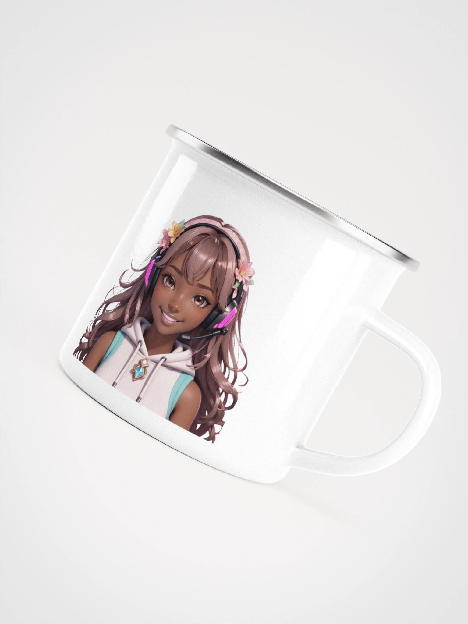 "Gamer Girl" Enamel Mug product image (5)
