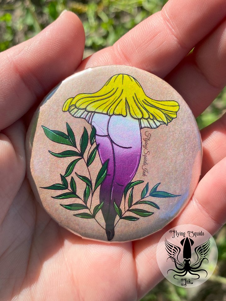 Button- Mushie Tooshie Nonbinary Flag product image (1)