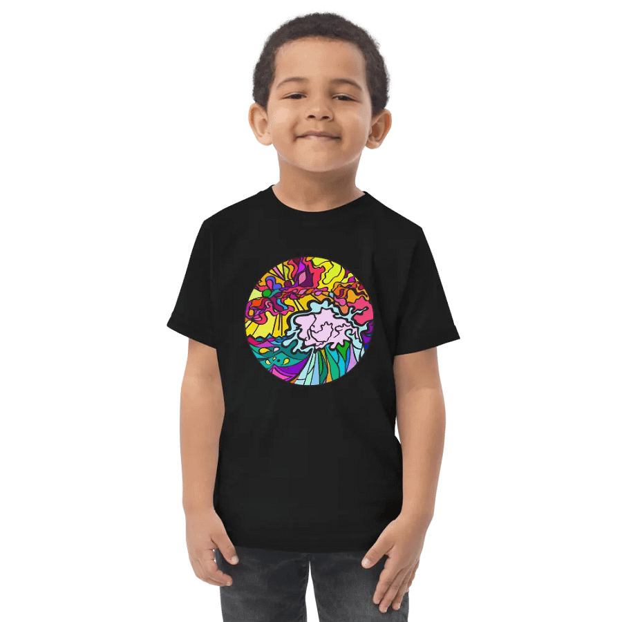 Kaleidoscopic Dreams Toddler T-Shirt - Wave at Sunset product image (1)