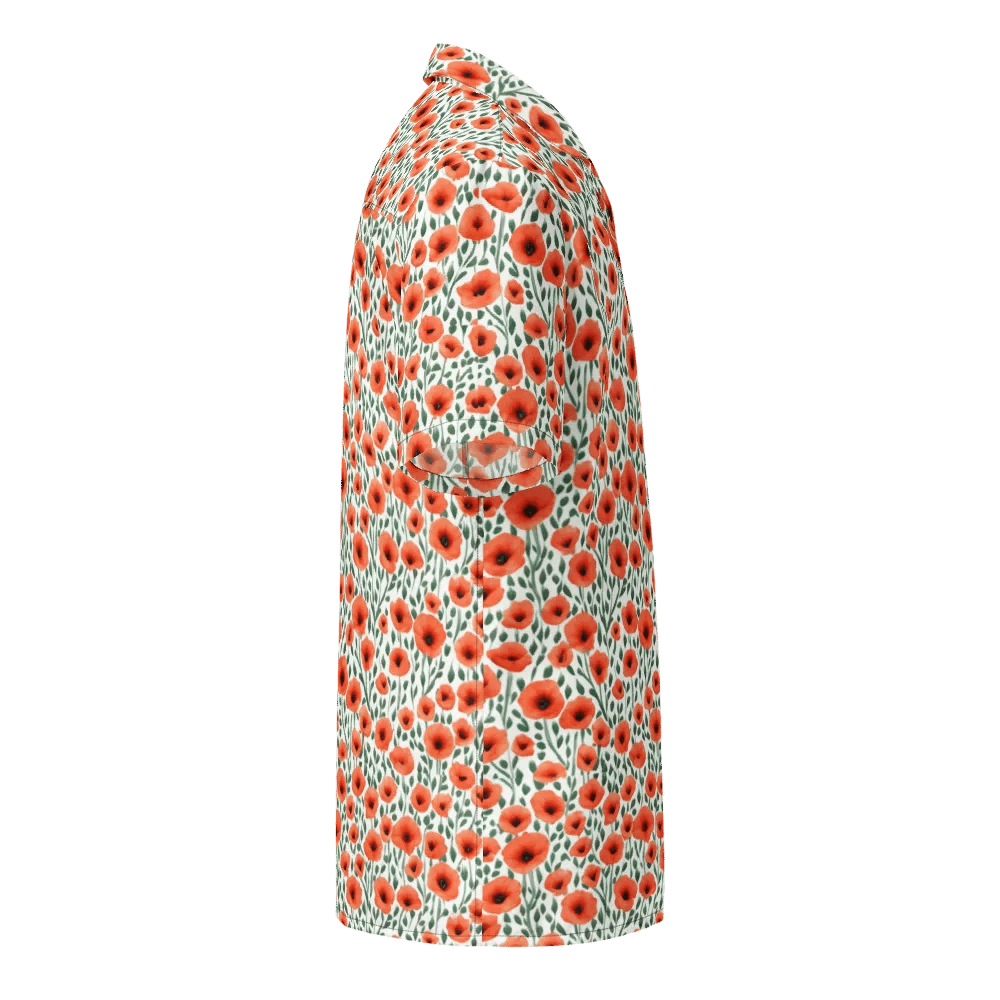 Floral Pattern Poppy Flowers Hawaiian Shirt product image (4)