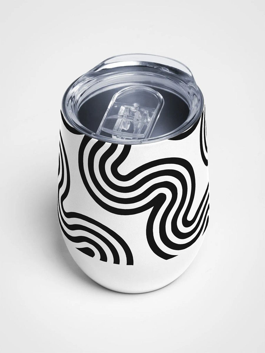 Monochrome Wave Wine 12oz Tumbler product image (4)