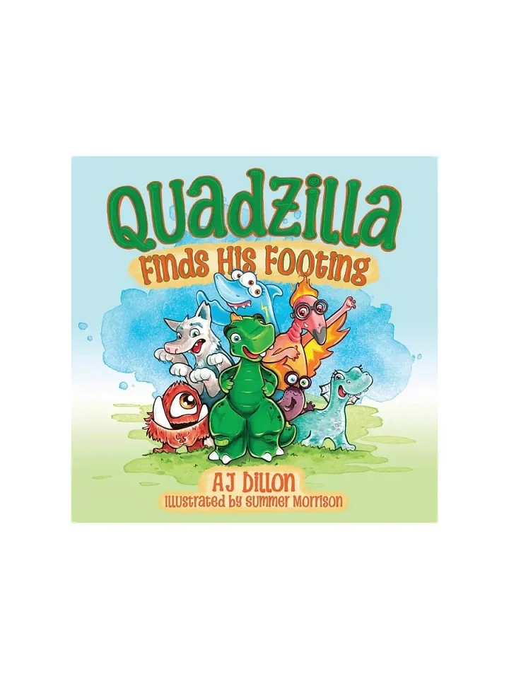 Autographed Quadzilla Finds His Footing Childrens Book product image (1)