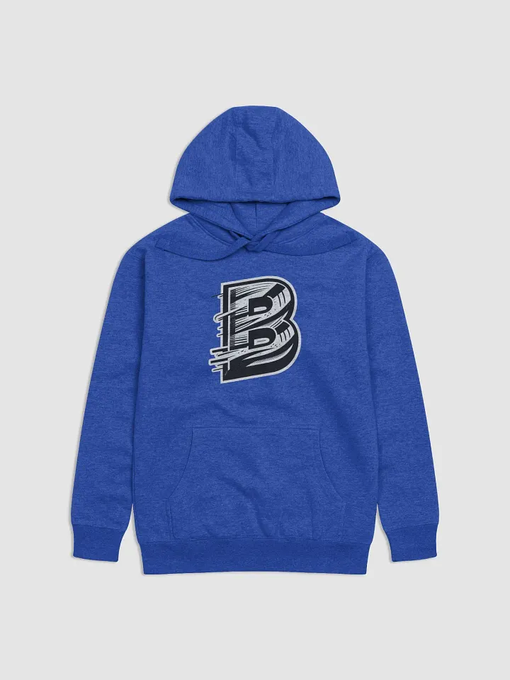 Dynamic Letter 'B' Unisex Premium Hoodie | AI Design initial B product image (1)