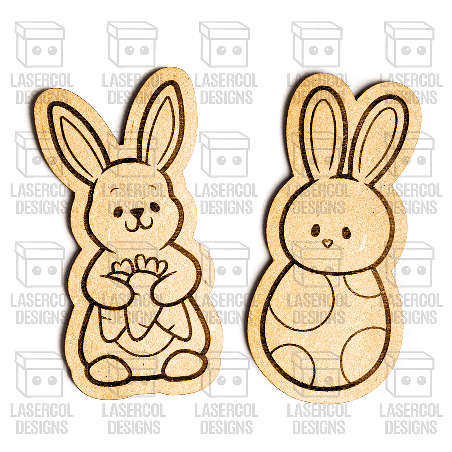 Easter Bunny Paint Kit DIY Cut Outs Set 5 - Laser Cut Files product image (7)