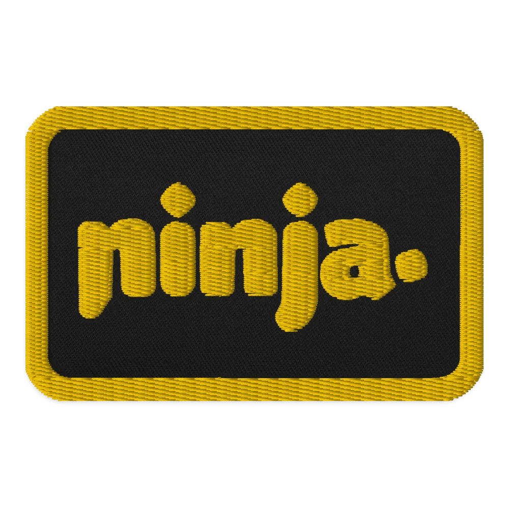 Ninja Patch: Black and Yellow product image (1)