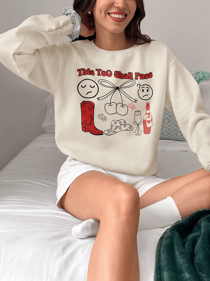 This Too Shall Pass Unisex Crewneck Sweatshirt. product image (1)