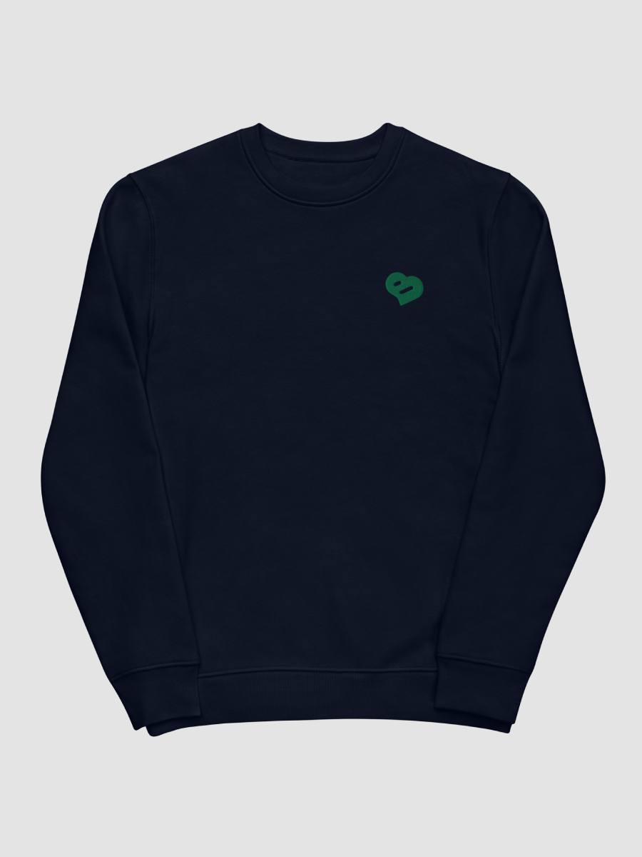 green heart sweatshirt product image (1)