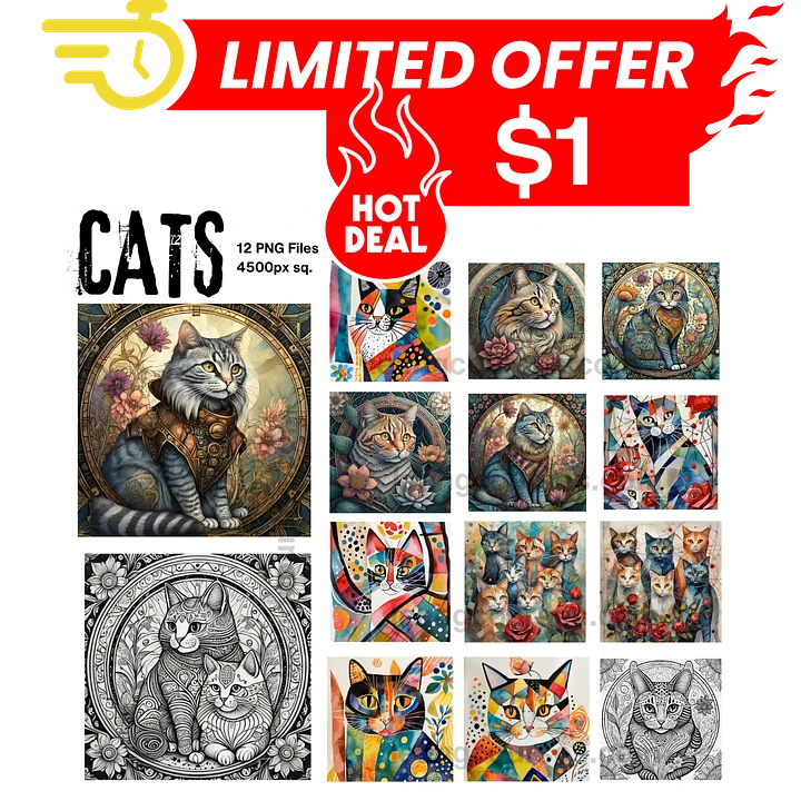 Glorious Cats - Art Bundle product image (1)