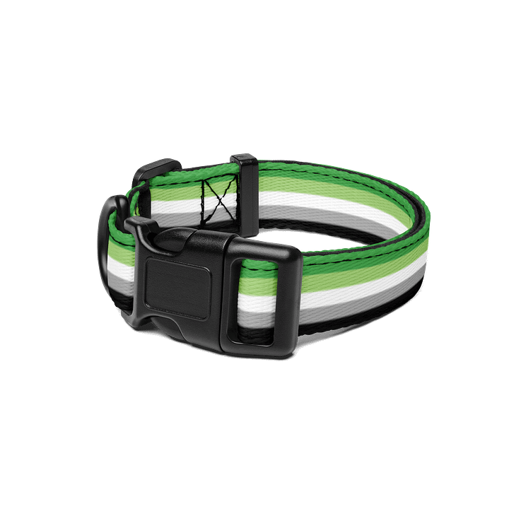 Aromantic Pride Flag Pet Collar product image (1)