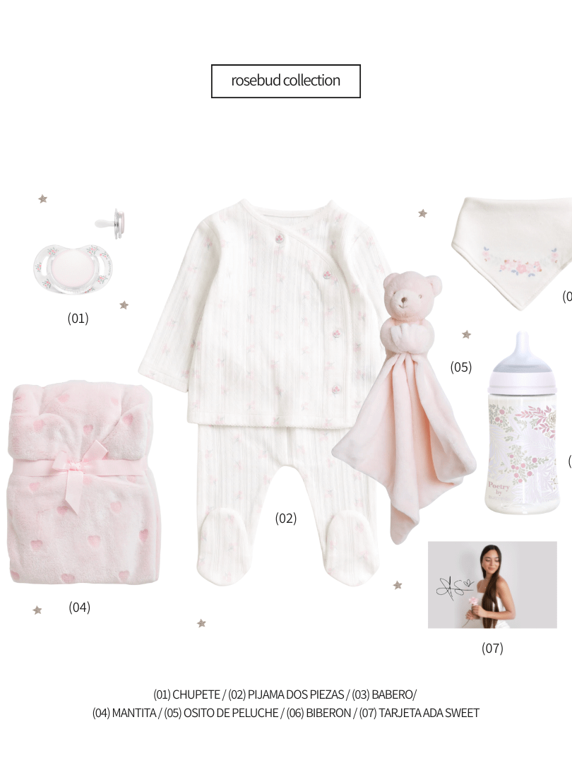 Set de regalo para bebé | Rosebud Collection product image (1)