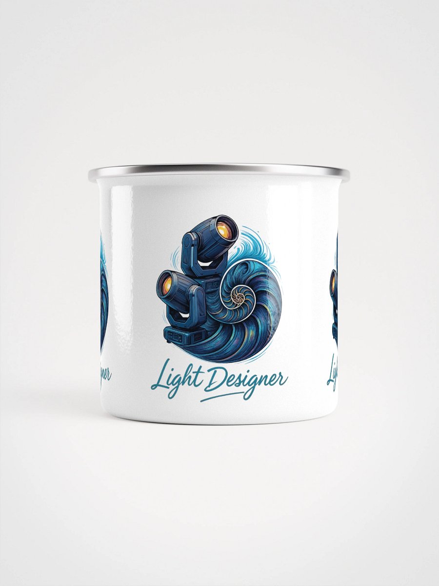 Theatrically Jerry: "LD Nautilus" Light Designer Enamel Mug product image (2)