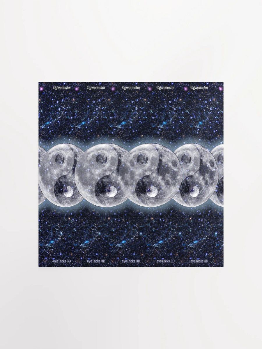 Lunar Yin & Yang - 3D Stereogram Poster product image (2)