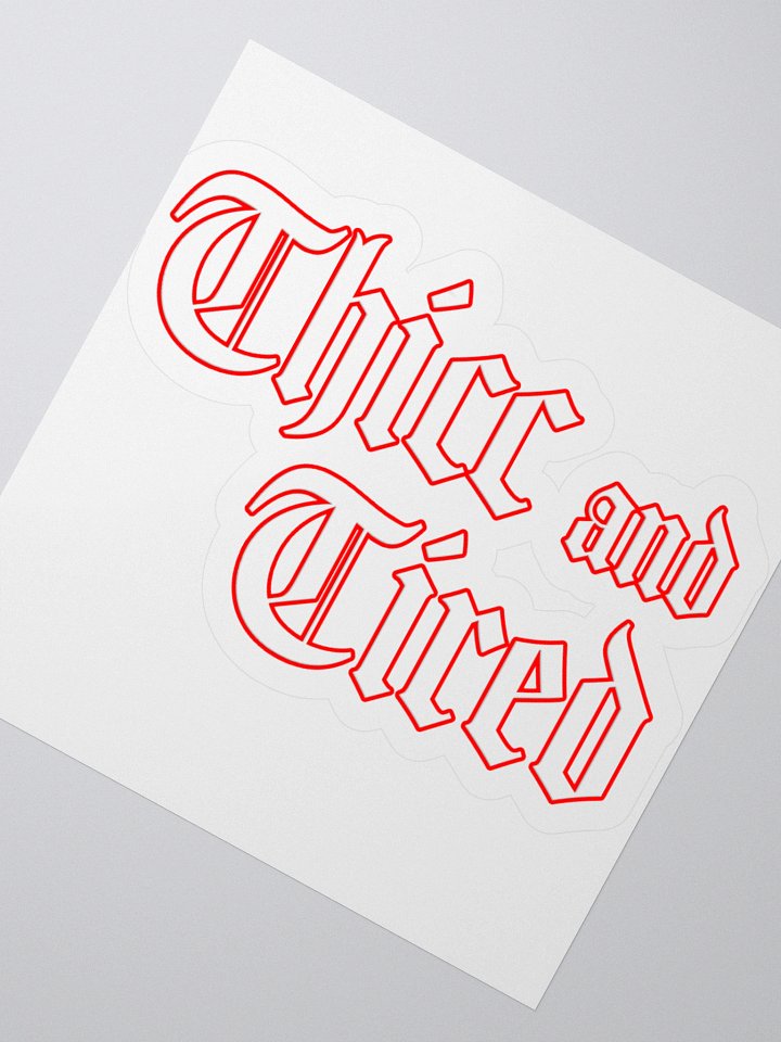 nope snark - thicc sticker product image (2)