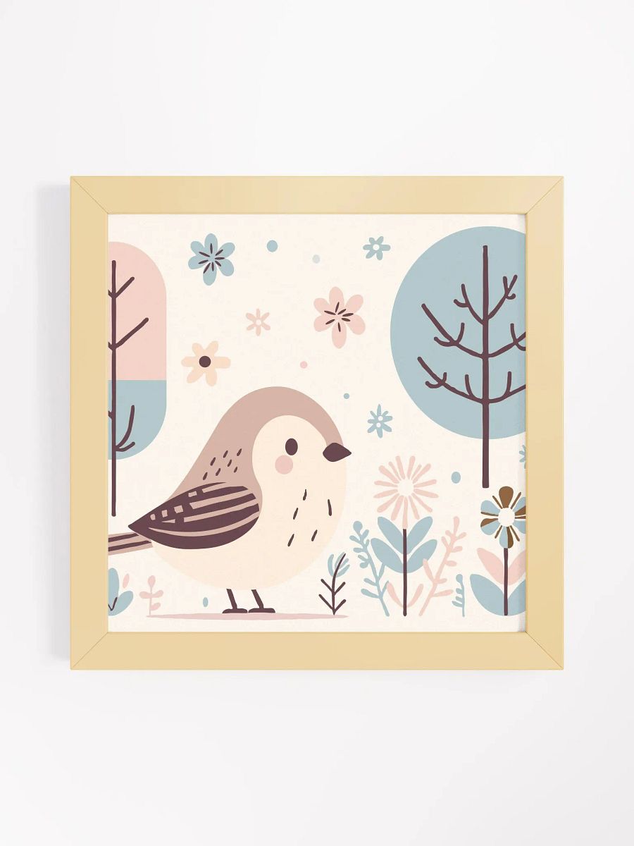 Whimsical Bird and Nature Framed Poster product image (29)