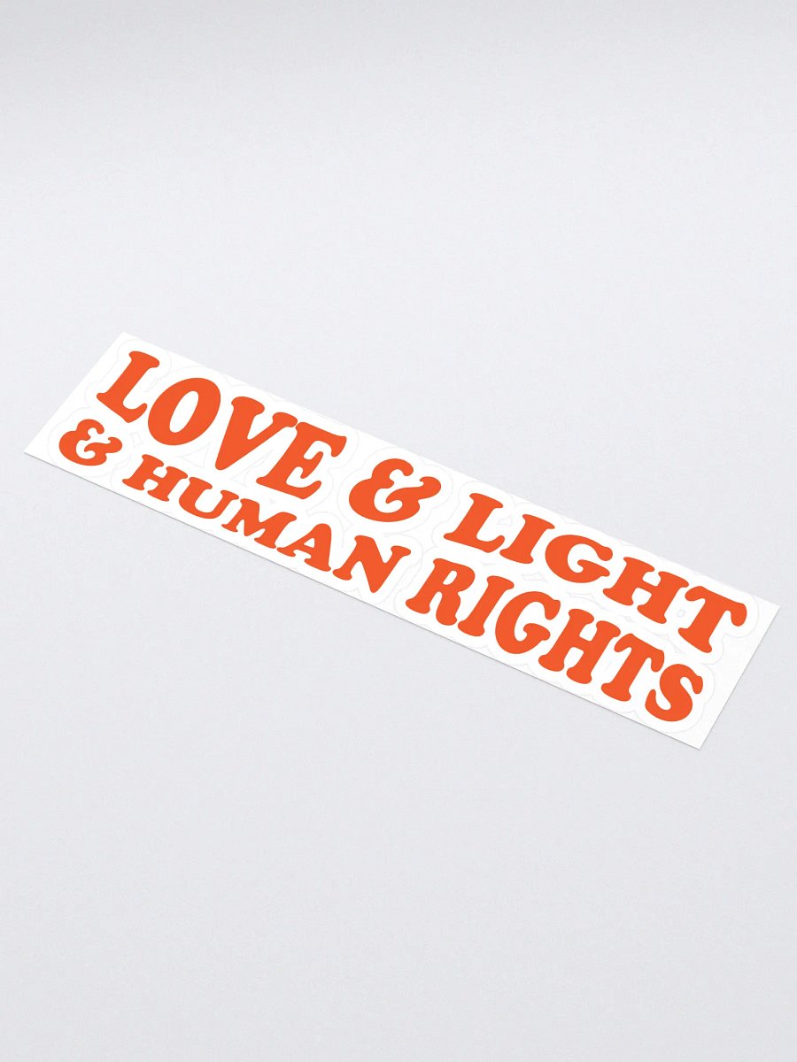 Love, Light & Human Rights Sticker product image (1)