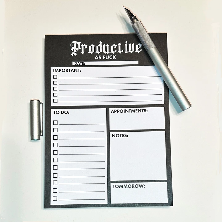 New ProductProductive AF Notepad / Daily Desk Planner product image (1)