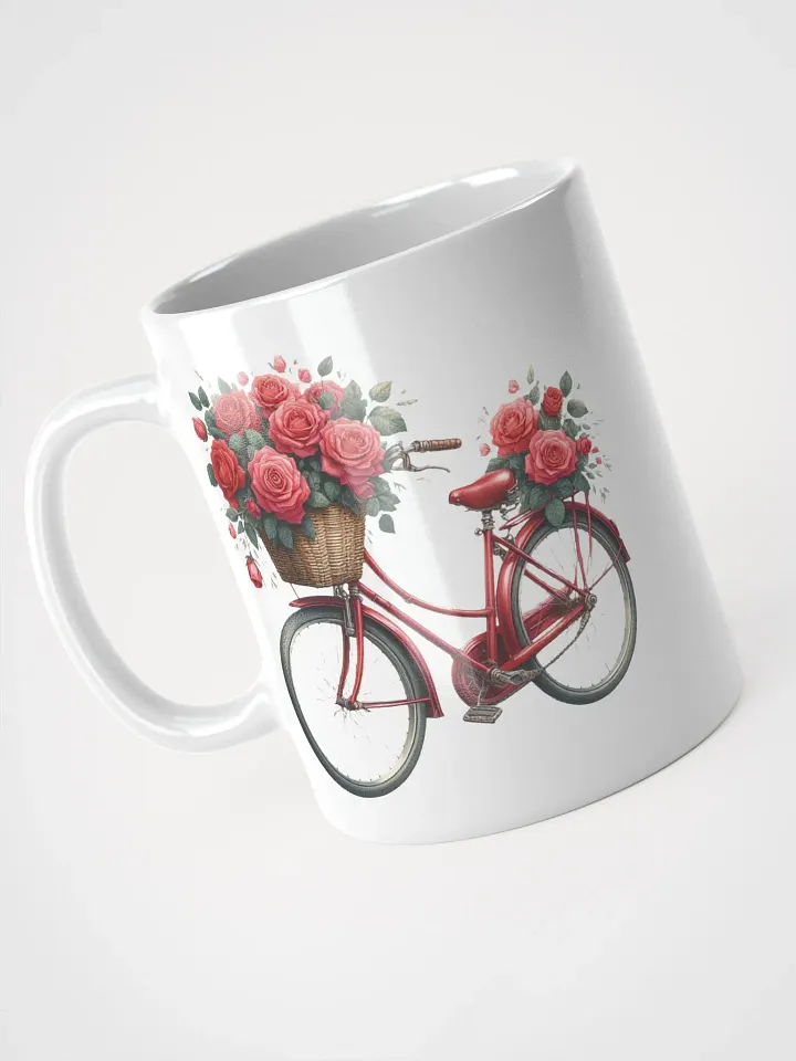 Roses & Bicycles White Mug product image (2)