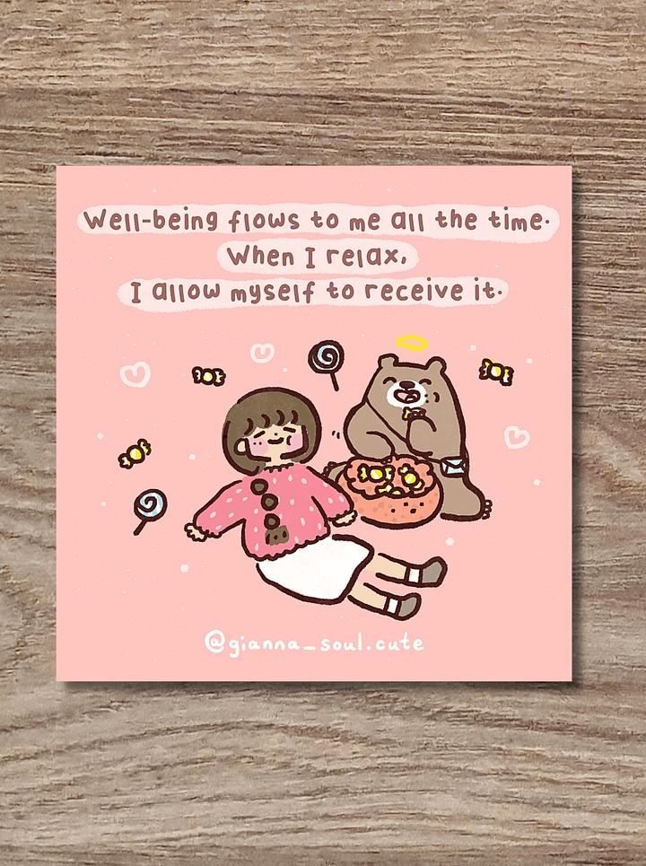Relax and receive | Positivity Greetings Card product image (1)