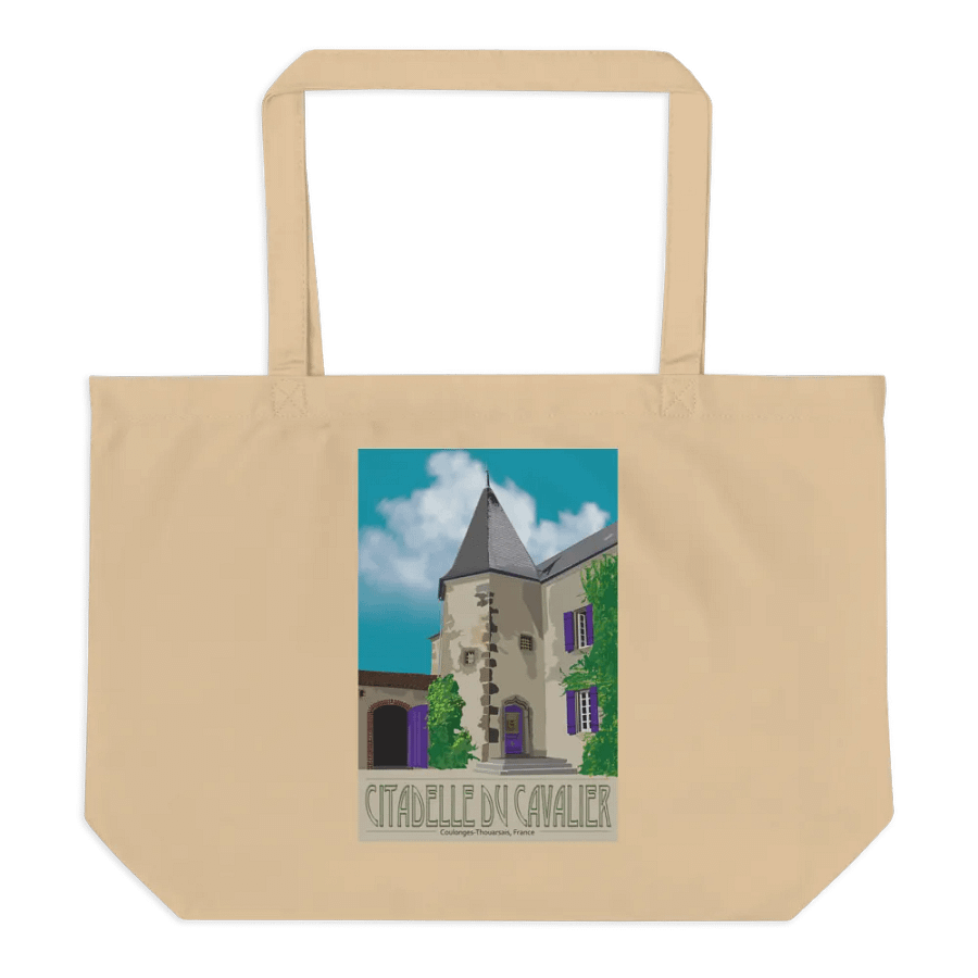 Eco Friendly Tote Bag with Château illustration product image (6)