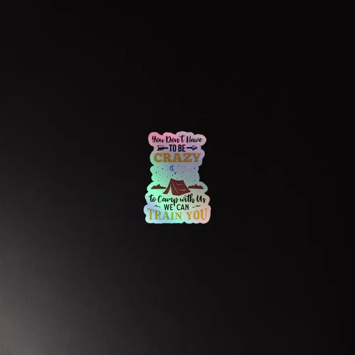 Crazy Camping Holographic Sticker Sheet product image (4)