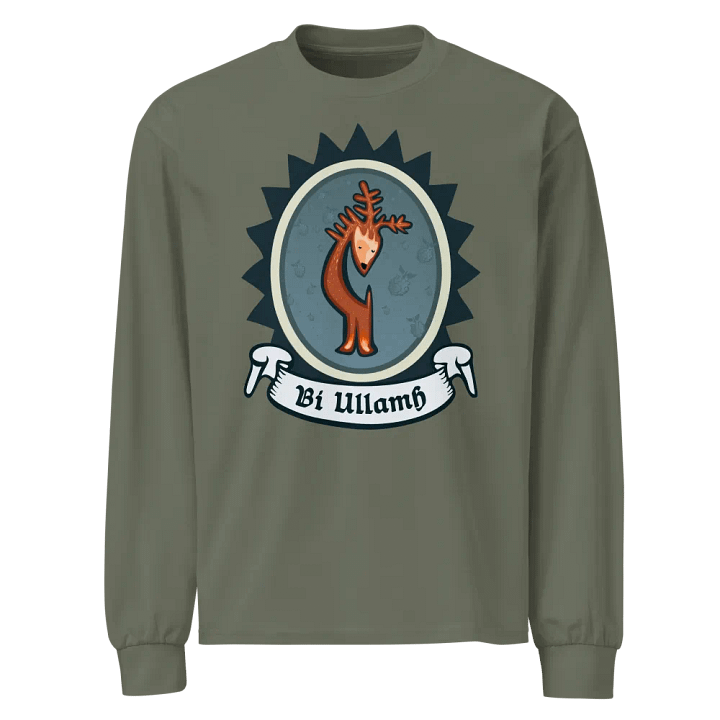Fianna Bí Ullamh AS Colour Premium Meáchan Trom Léine Sleeve Fada (Front Patch) product image (1)