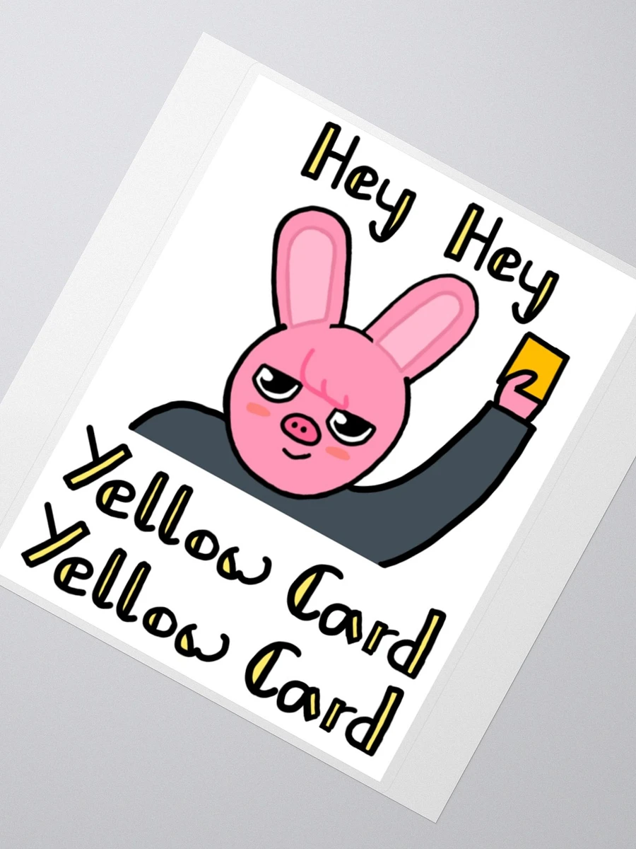 Yellow card large sticker product image (2)