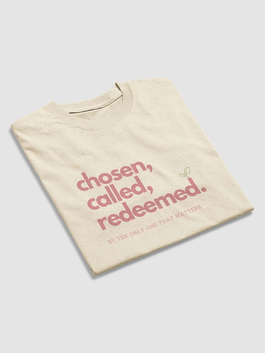 Chosen, Called, Redeemed Tee (Pink Font) product image (4)