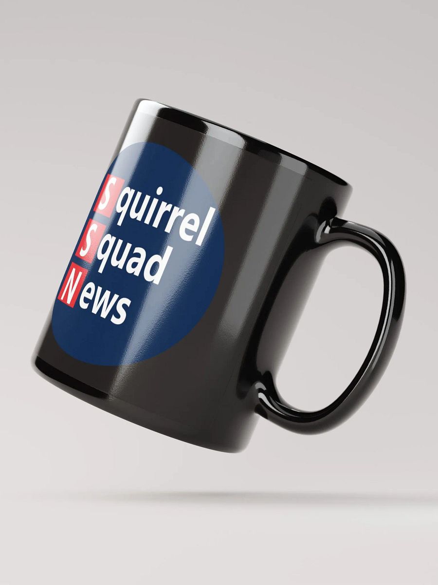 SSN Logo Black Glossy Mug Left Handed product image (4)