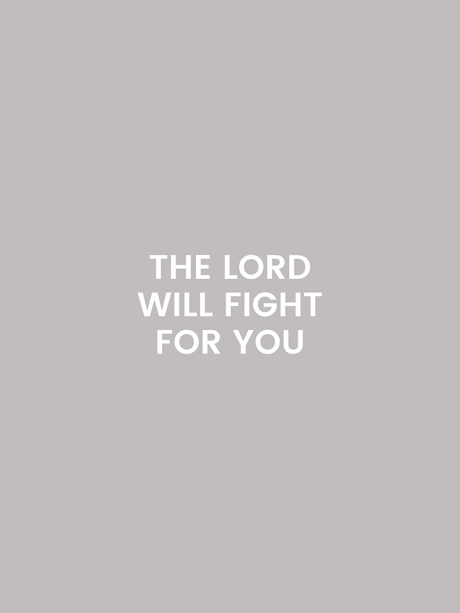 The Lord Will Fight For You. product image (1)