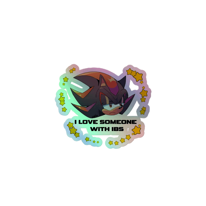 Holographic I Love Someone With IBS Sticker product image (1)