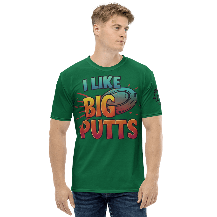 Fancy Lads Men's Green T-Shirt "I Like Big Putts" product image (4)