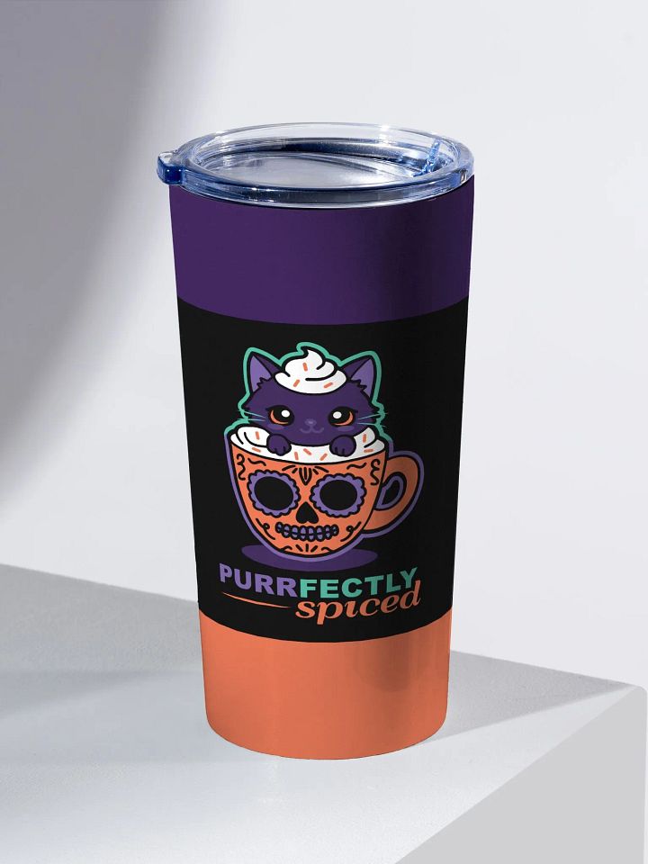 Purrfectly Spiced 20oz Stainless Steel Tumbler product image (2)