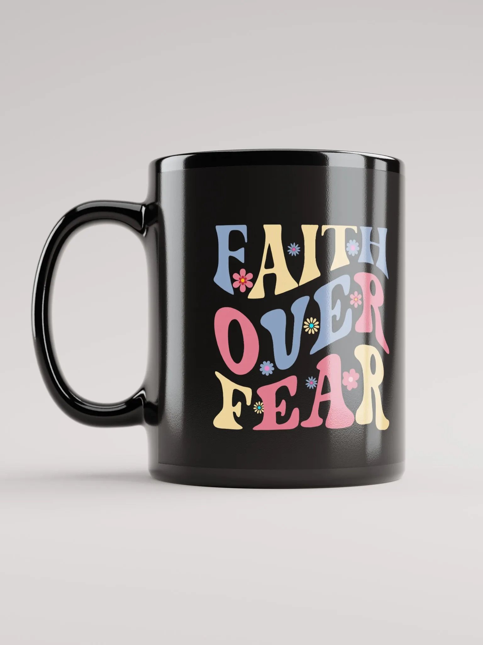 Faith Over Fear Ceramic Mug - Curved product image (6)