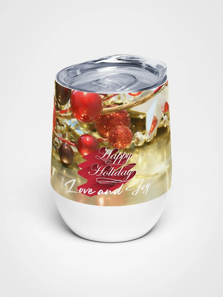 Festive Holiday Wine Tumbler for moms dads friends colleagues product image (1)