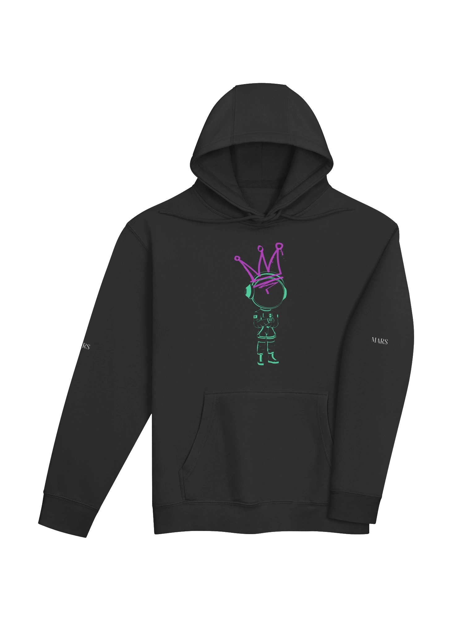 Neon Crown Graffiti Urban Martian Hoodie product image (4)