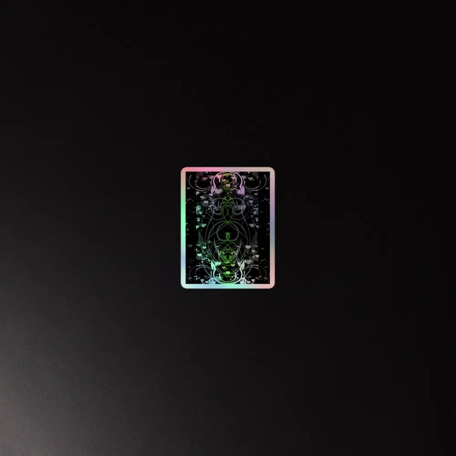 Agender Flag Sticker (Flourish Variation) product image (2)