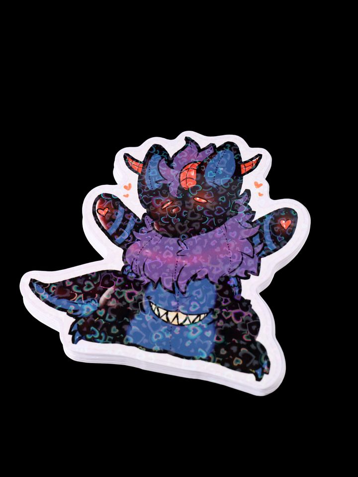 Plush Bojangles Holographic Sticker product image (1)