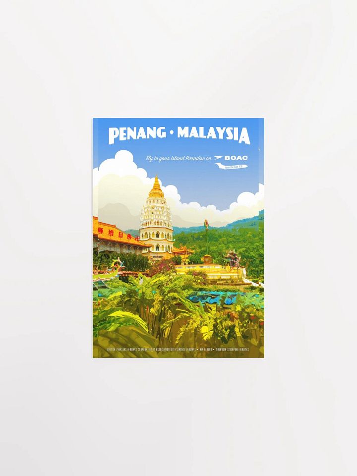 Vintage-Style Penang, Malaysia Travel Poster product image (1)