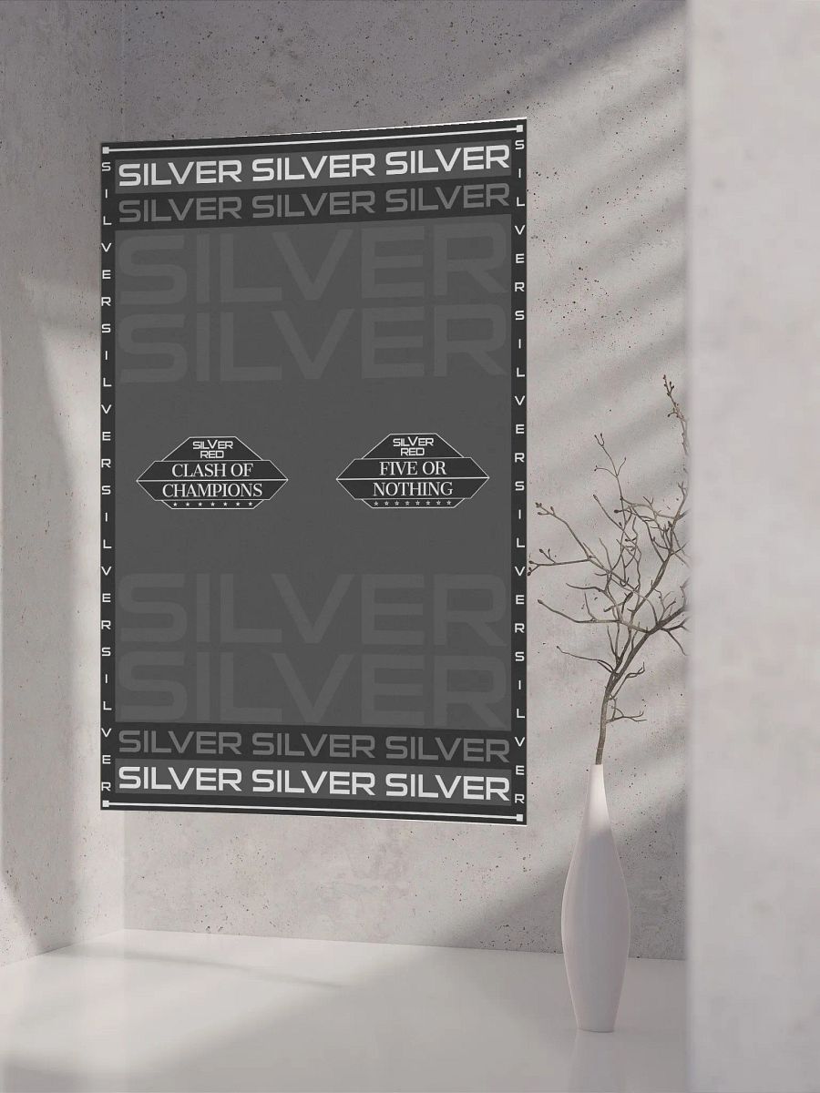 SILVER VS RED - ALL IN SILVER (poster) product image (8)