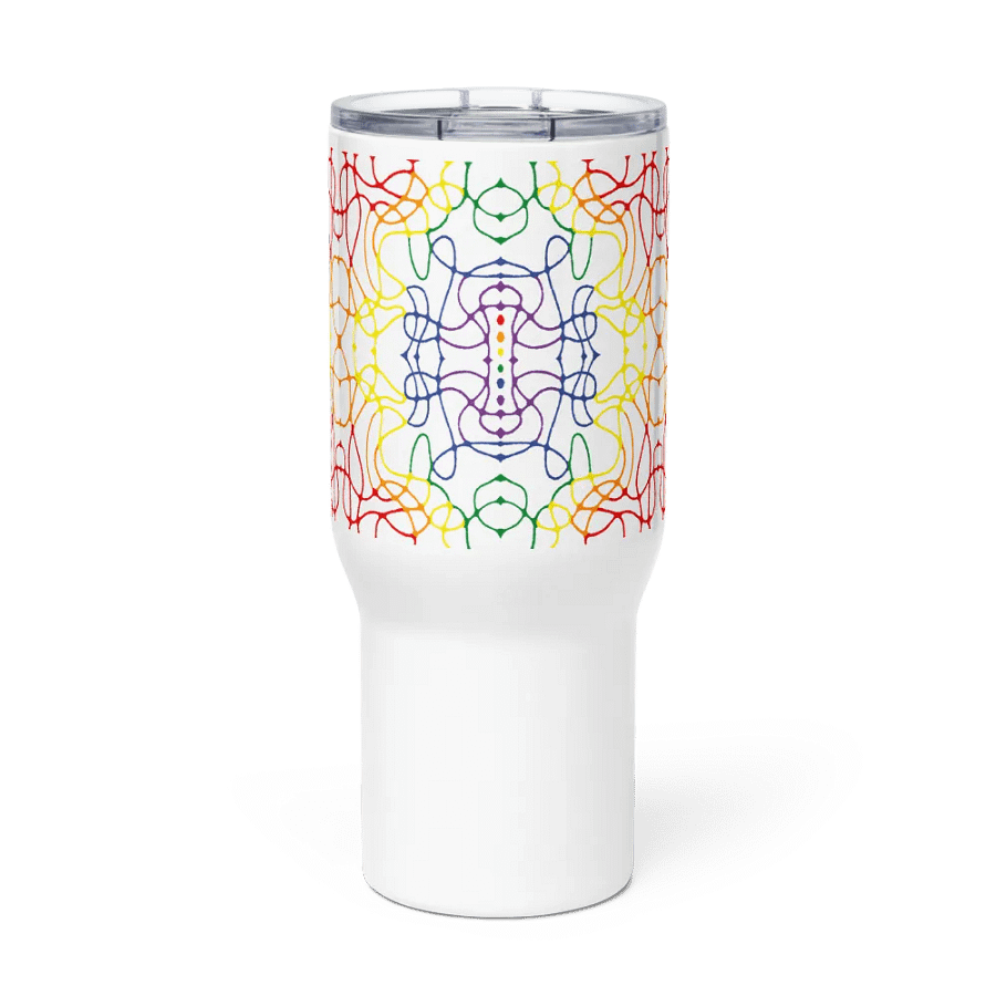 Rainbow Abstract - Travel Mug product image (5)