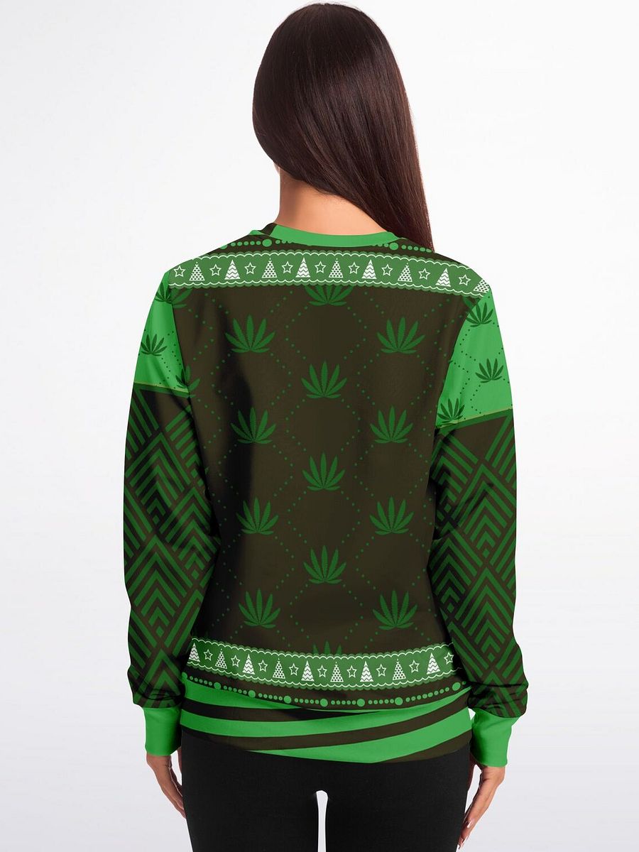 “Merry W**dmas” Funny Santa Christmas Sweatshirt | 420 Holiday Party Jumper | Unisex W**d Xmas Ugly Sweater product image (4)