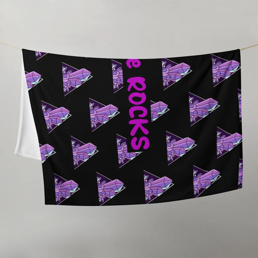 I Like Rocks Throw Blanket product image (9)