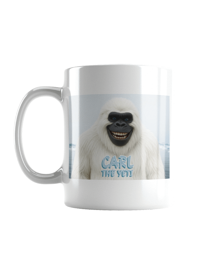 Carl the Yeti White Glossy Mug product image (3)