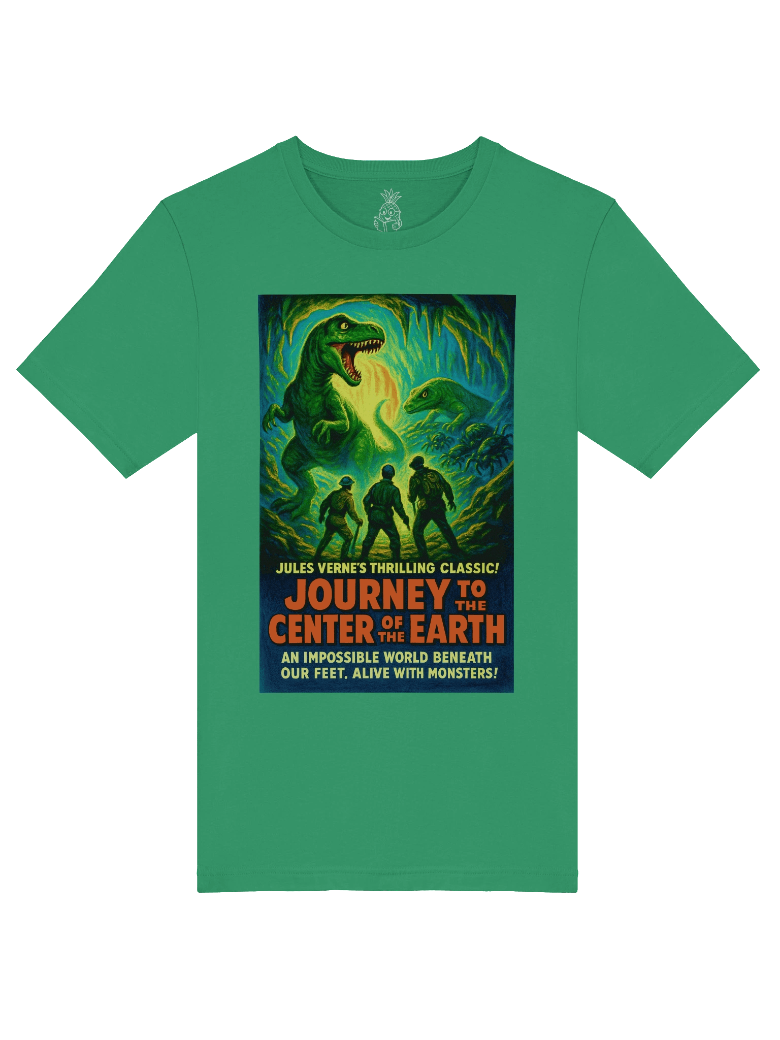 "Journey to the Center of the Earth" 1950's Faux Retro Film Poster Jules Verne Unisex T-Shirt product image (17)
