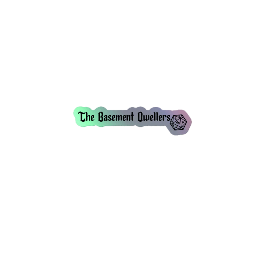 The basement Dweller logo sticker product image (1)