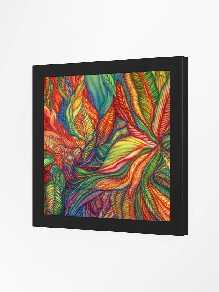 Vibrant Ayous Wood Framed Matte Poster - Tropical Plants product image (20)