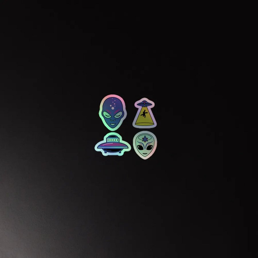 Extraterrestrial Encounters Holographic Sticker Sheet product image (5)